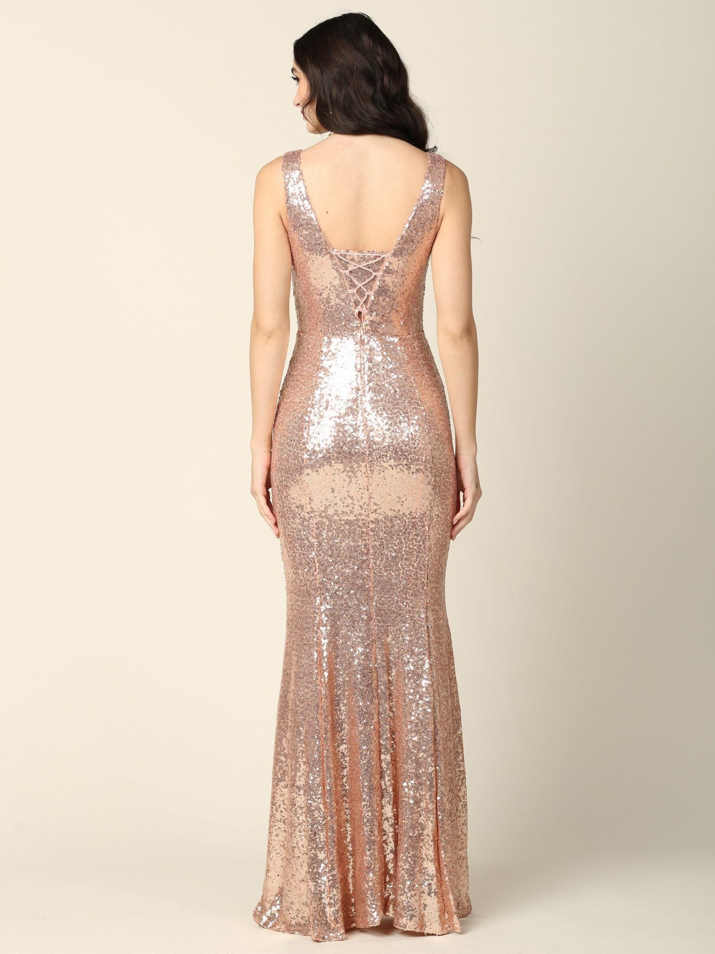 Long Fitted Formal Sleeveless Prom Dress