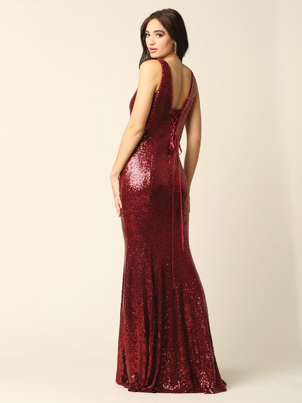 Long Fitted Formal Sleeveless Prom Dress