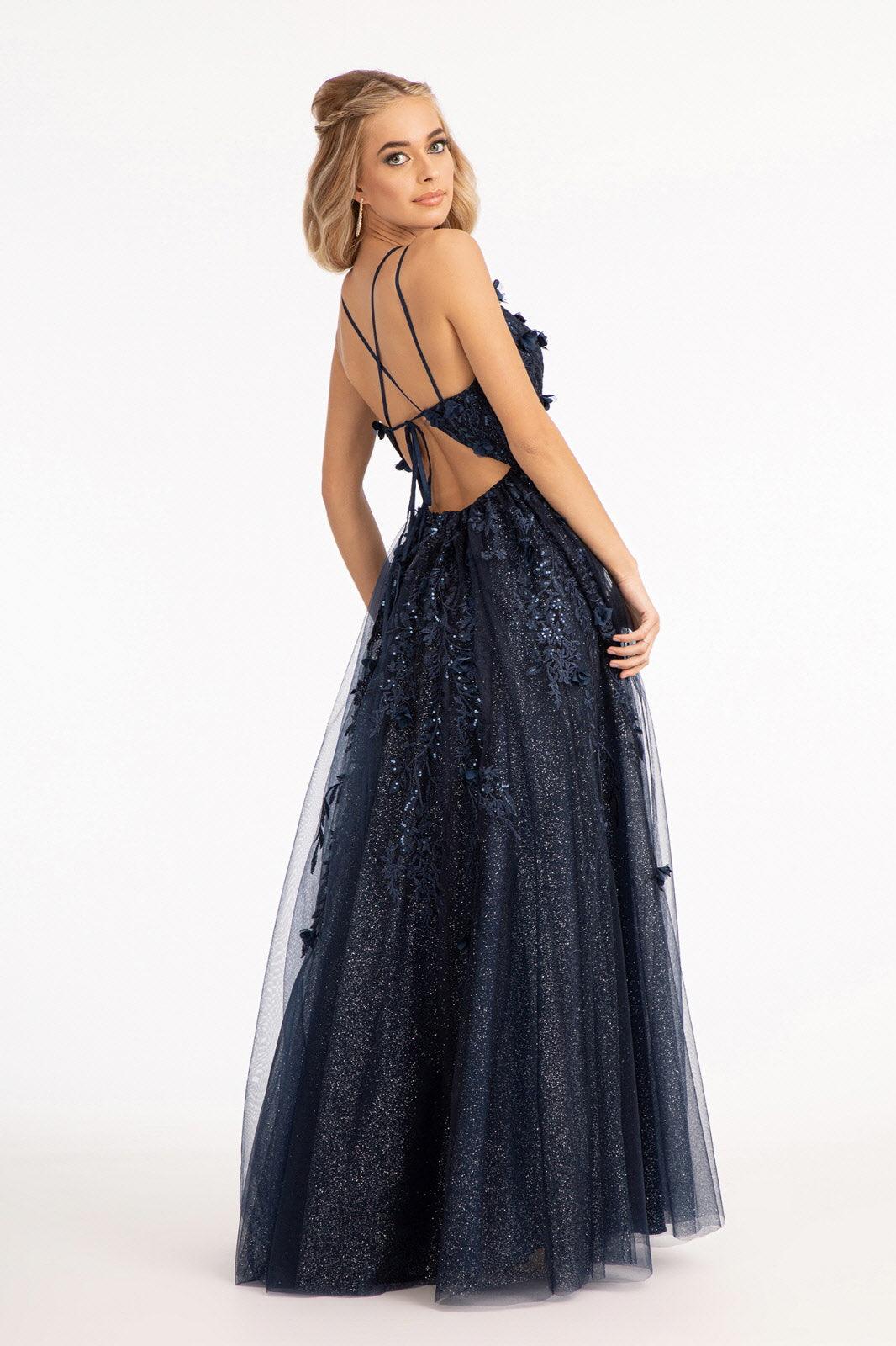 Long Formal A Line Prom Dress