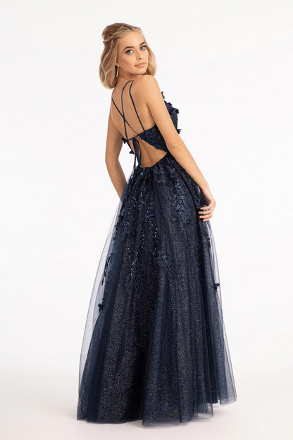 Long Formal A Line Prom Dress