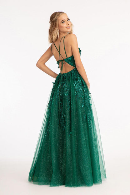 Long Formal A Line Prom Dress