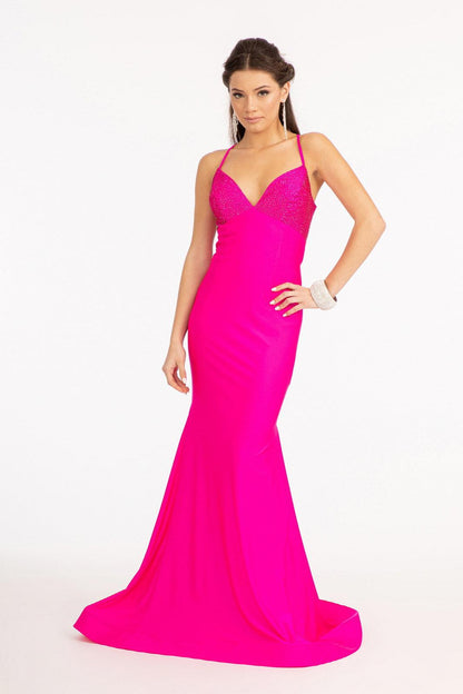 Long Formal Mermaid Fit Prom Dress