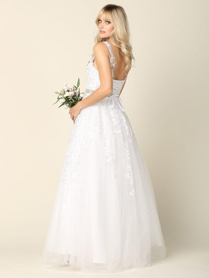 Long Formal Sleeveless Prom Ball Gown
