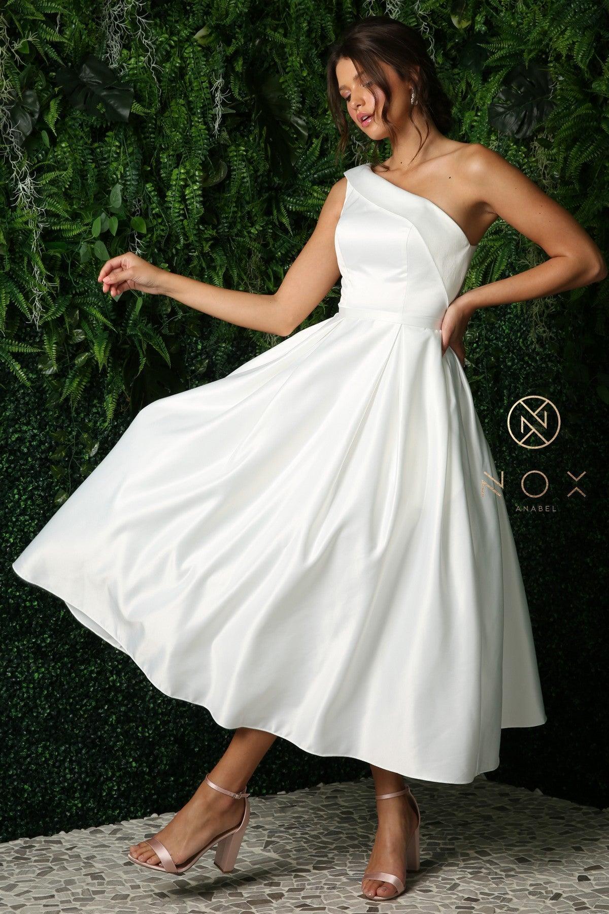 Long One Shoulder Formal Dress JE931