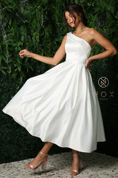 Long One Shoulder Formal Dress JE931