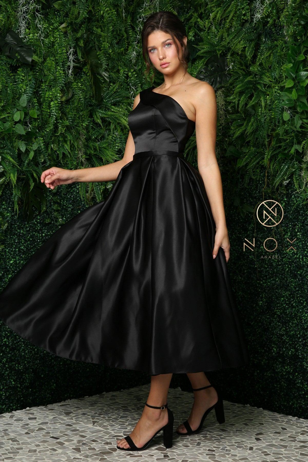 Long One Shoulder Formal Dress JE931