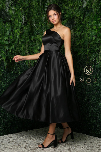 Long One Shoulder Formal Dress JE931