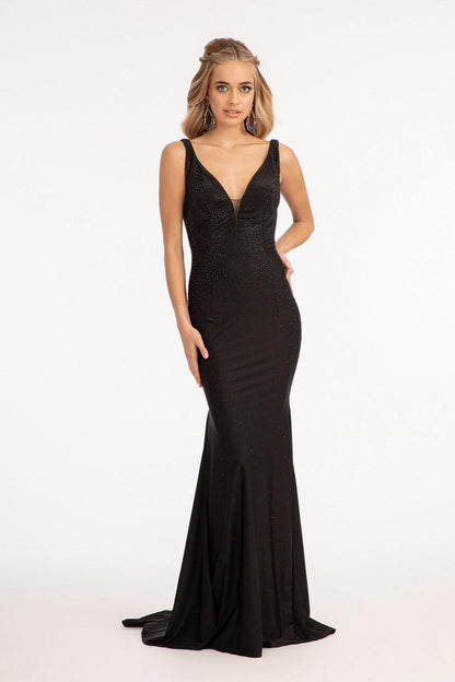 Long Sleeveless Formal Mermaid Fit Prom Dress