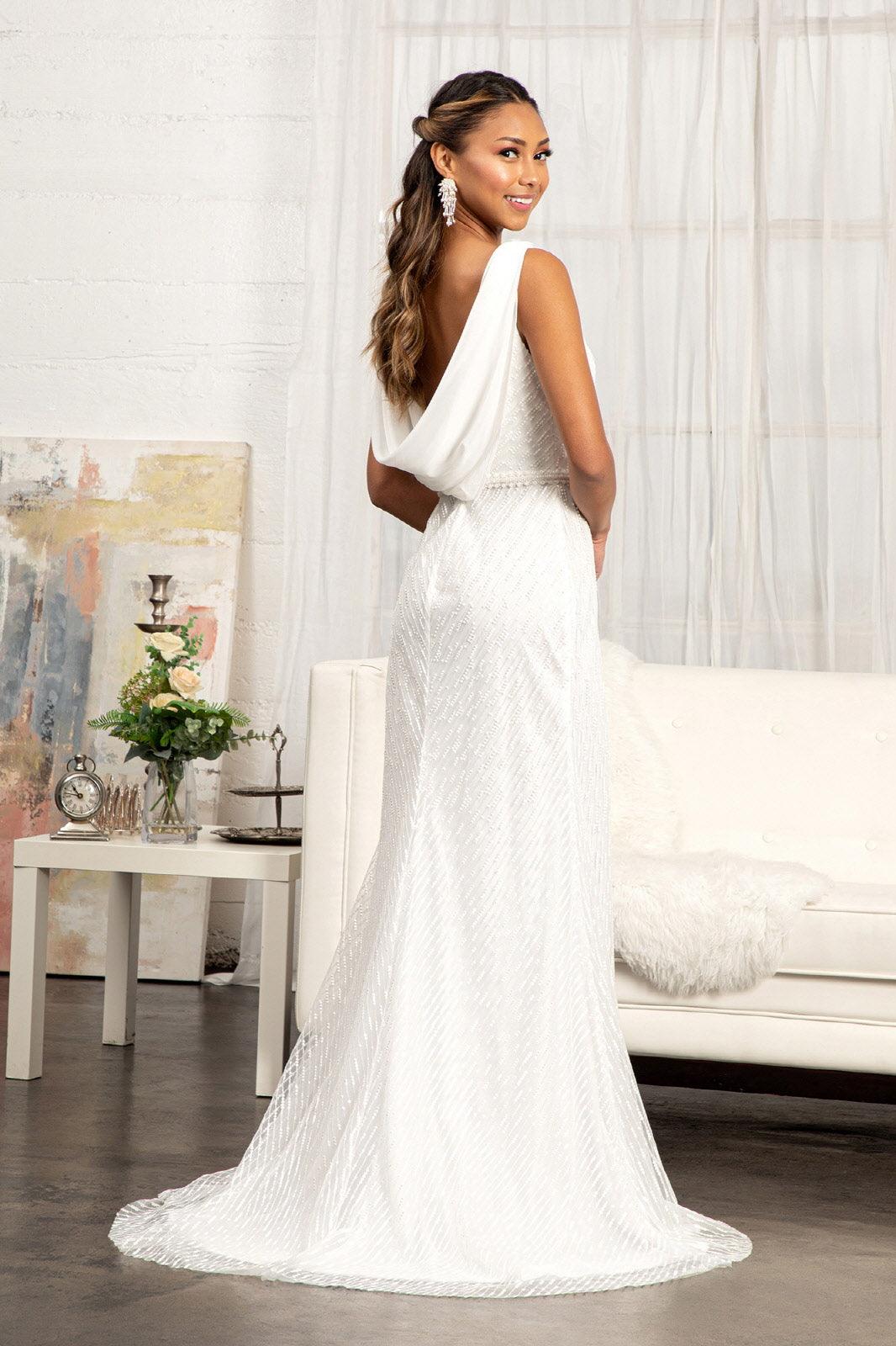 Long Sleeveless Formal Mermaid Mesh Prom Dress