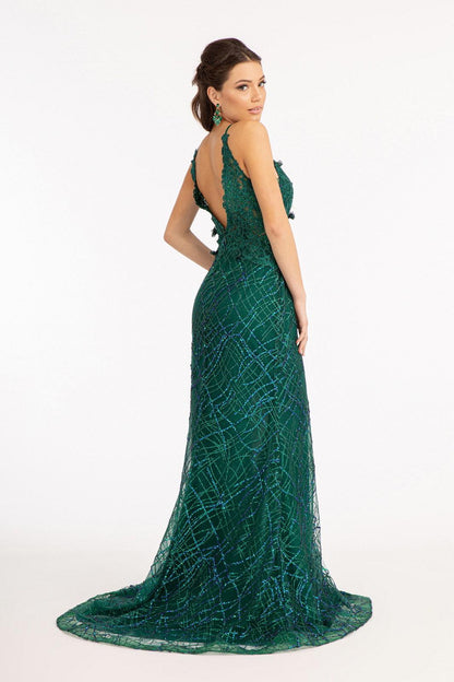 Long Spaghetti Strap Formal Prom Dress