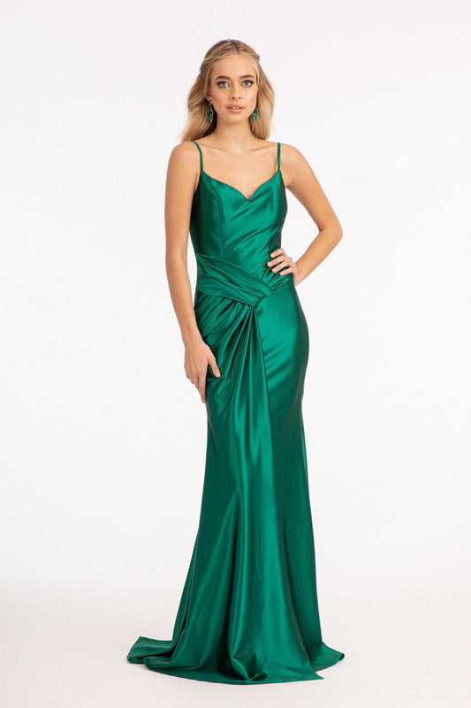 Long Spaghetti Strap Mermaid Prom Dress