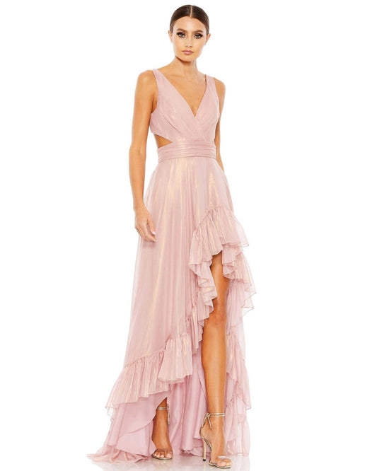 High Low Prom Formal Dress High Low Detail Mac Duggal 49526