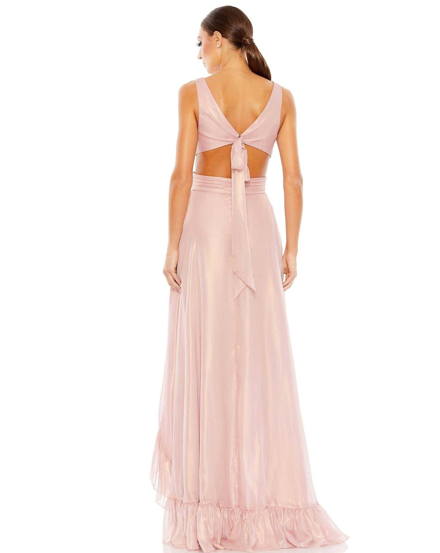 High Low Prom Formal Dress High Low Detail Mac Duggal 49526