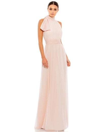 Long Halter Chiffon Prom Dress Halter Neckline Mac Duggal 55035