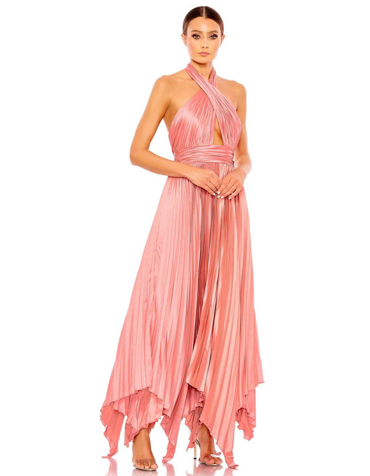 Long Halter Formal Dress Halter Neckline Mac Duggal 11302