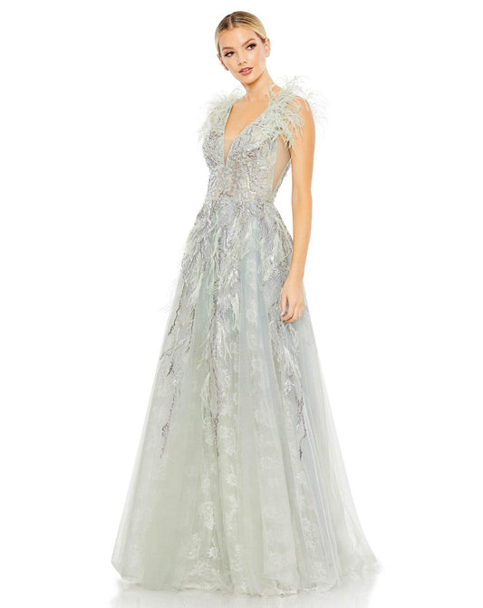Long Sleeveless Formal Evening Gown Sleeveless Detail Mac Duggal 20259