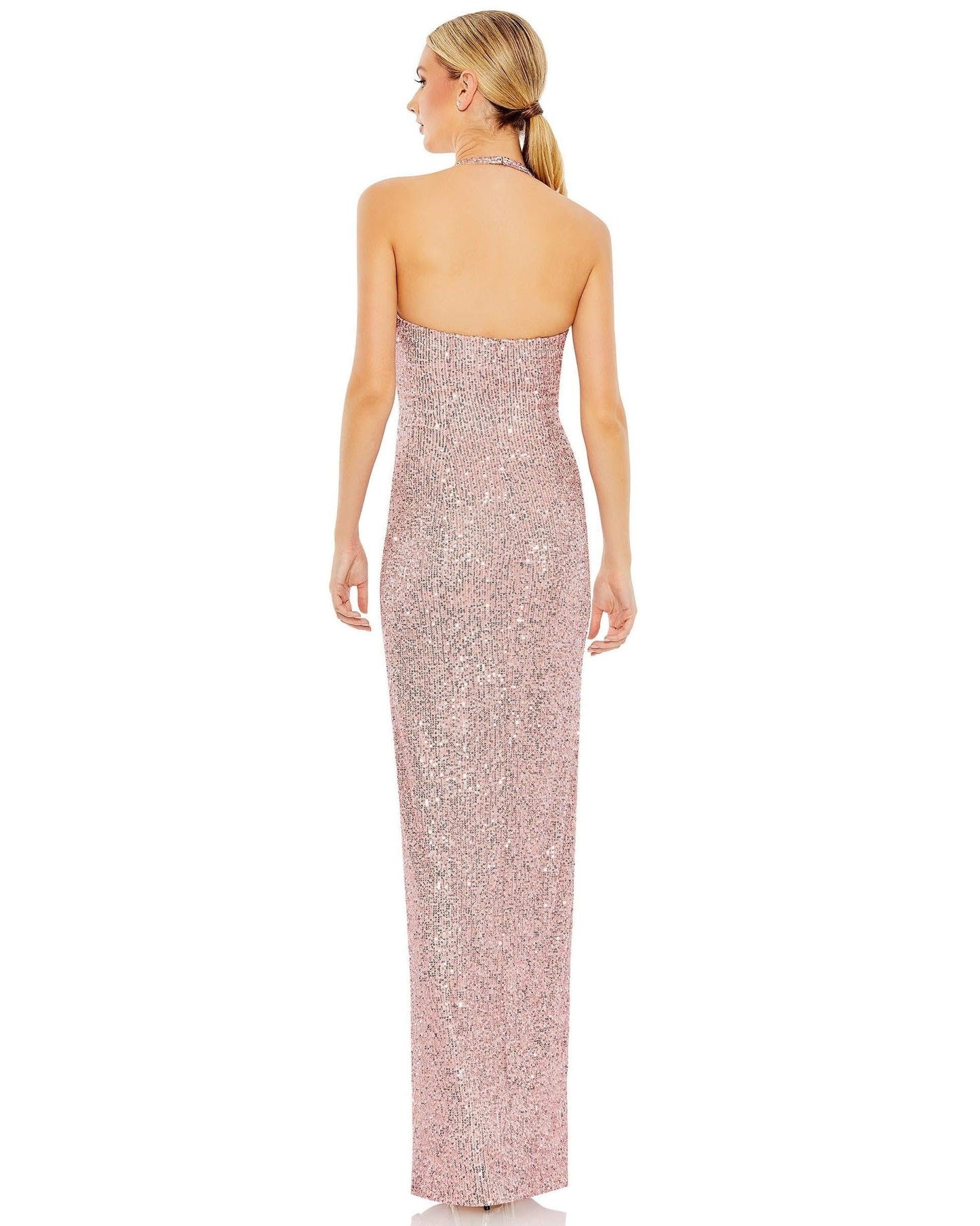 Prom Long Halter Evening Gown Halter Neckline Mac Duggal 11279