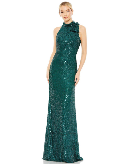 Prom Long Halter Formal Dress Halter Neckline Mac Duggal 11280