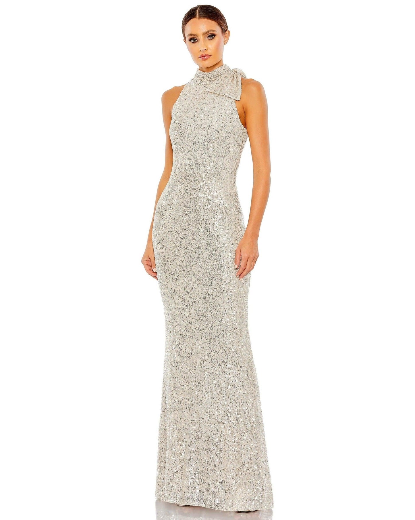 Prom Long Halter Formal Dress Halter Neckline Mac Duggal 11280