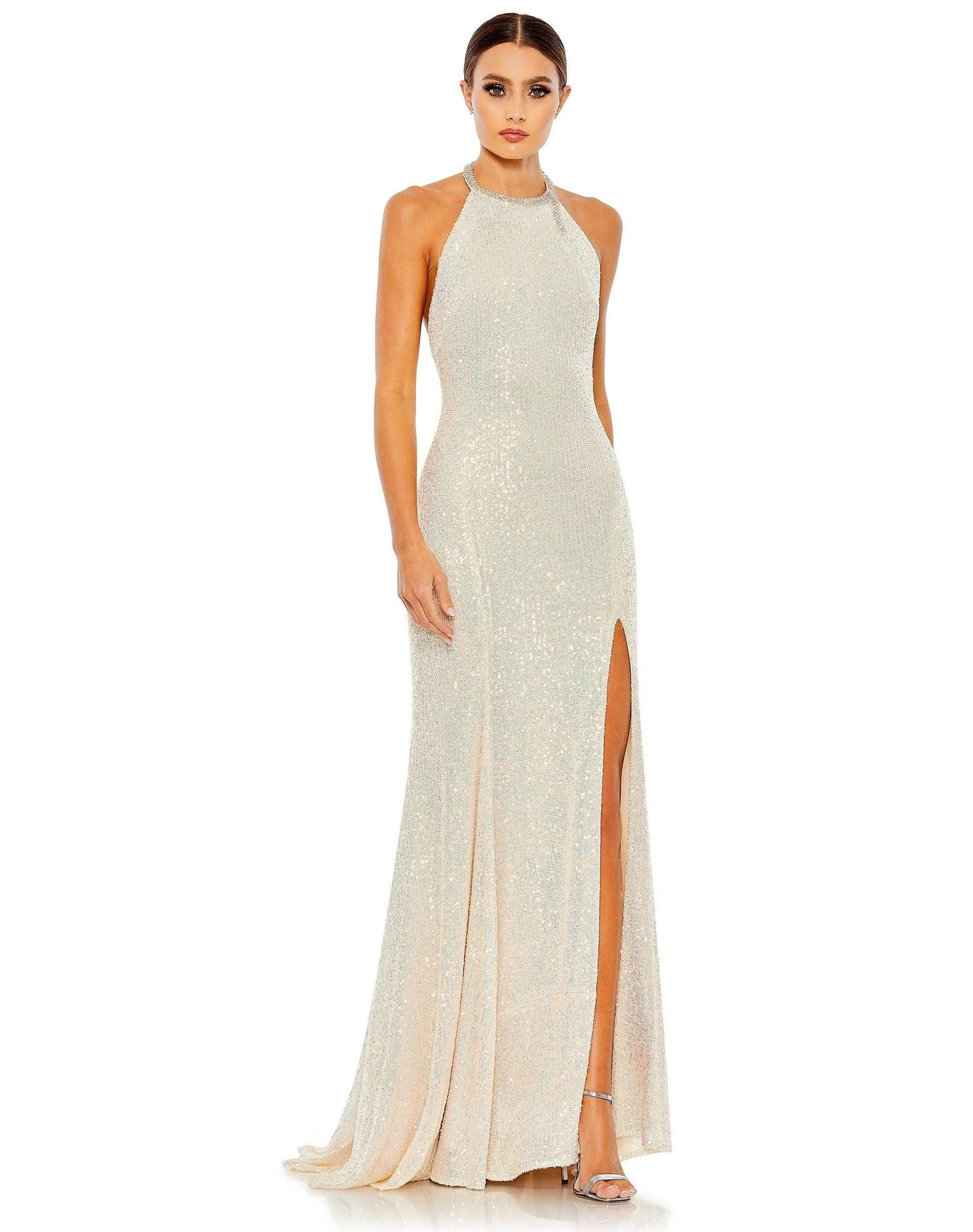 Prom Long Halter Formal Dress Halter Neckline Mac Duggal 26943