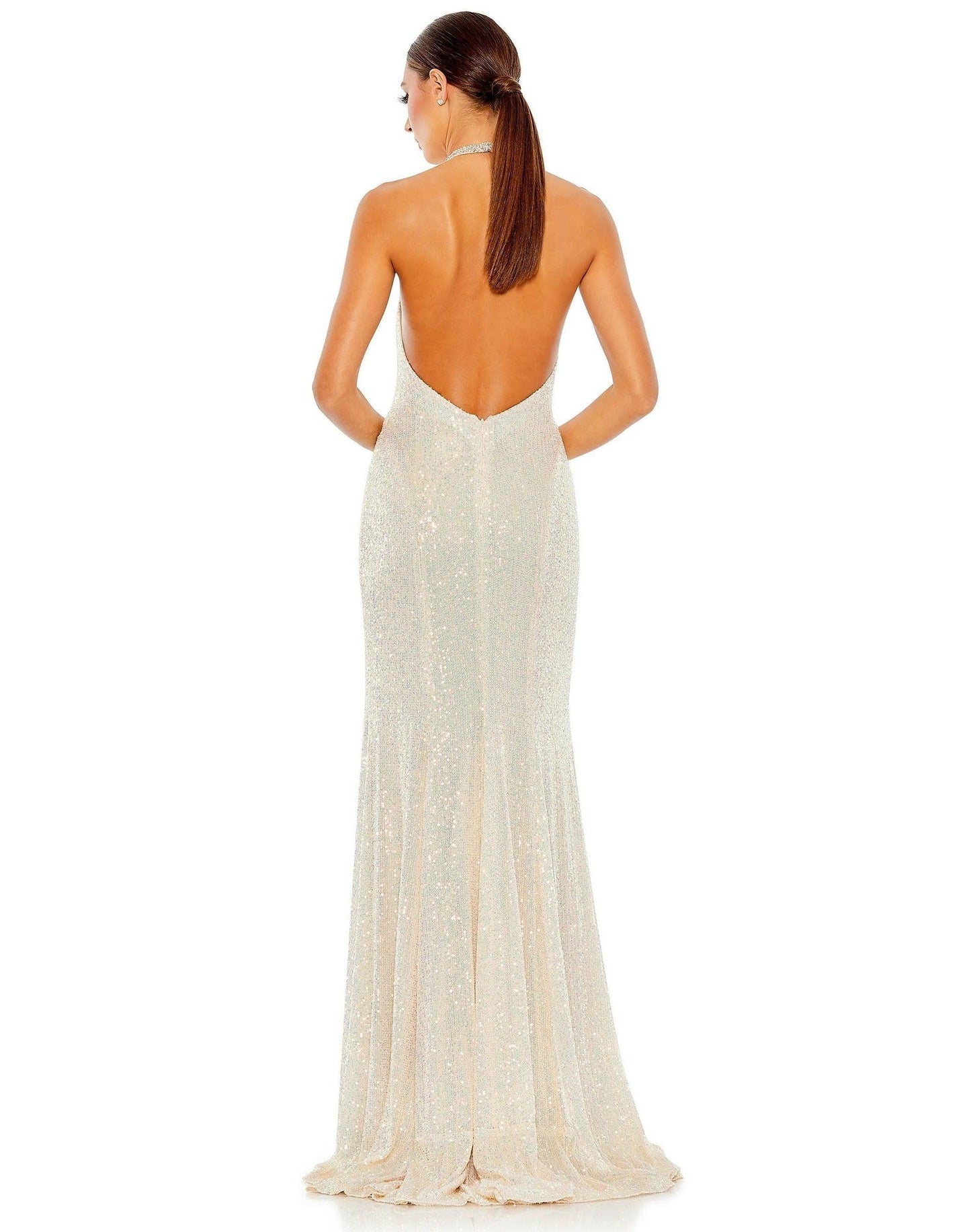 Prom Long Halter Formal Dress Halter Neckline Mac Duggal 26943