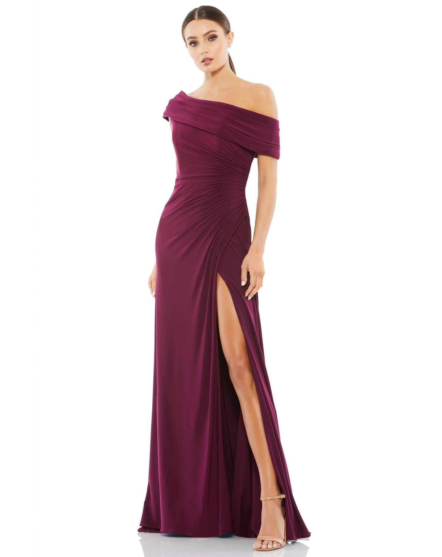 Prom Long One Shoulder Formal Gown By Mac Duggal 26517