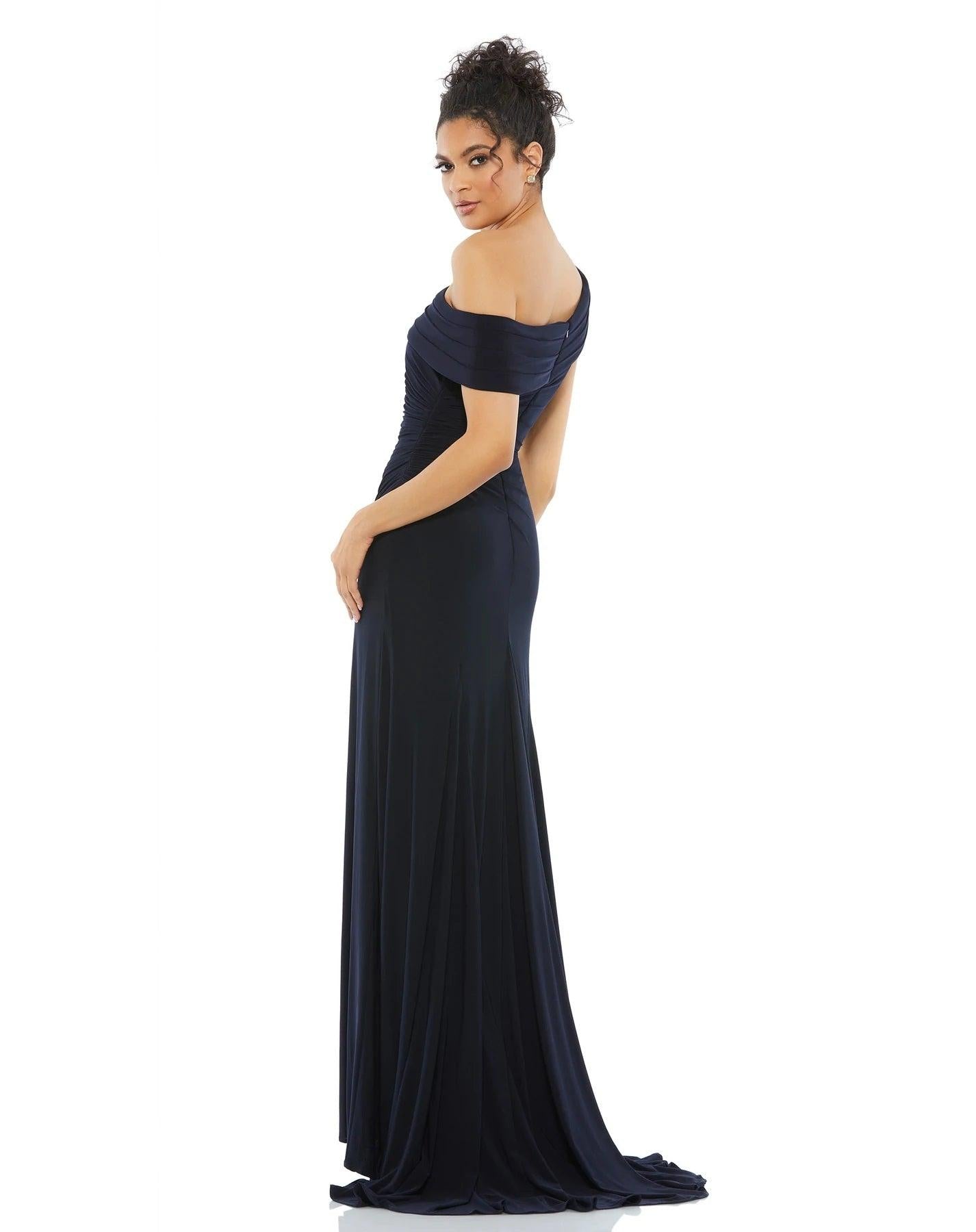 Prom Long One Shoulder Formal Gown By Mac Duggal 26517