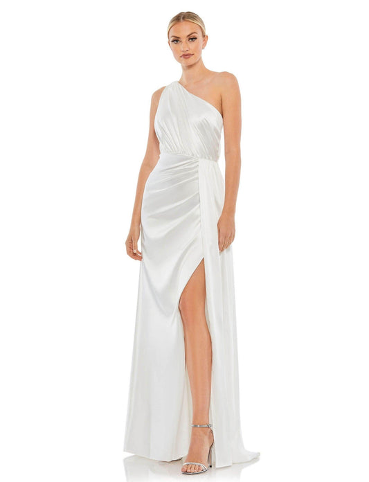 Prom Long One Shoulder Formal Gown One Shoulder Detail Mac Duggal 26654