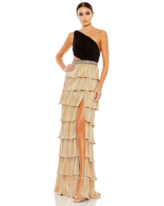 Prom Long One Shoulder Formal Gown One Shoulder Detail Mac Duggal 26742