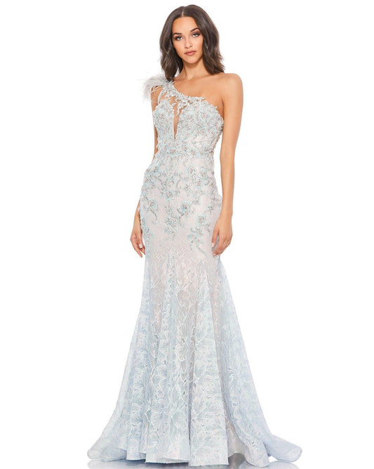 Prom Long One Shoulder Formal Gown One Shoulder Detail Mac Duggal 79264