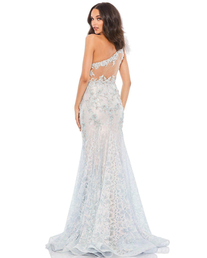 Prom Long One Shoulder Formal Gown One Shoulder Detail Mac Duggal 79264