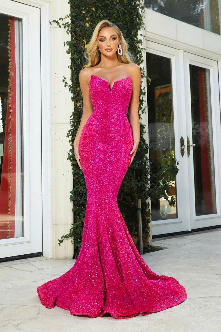 Portia And Scarlett 21208 Strapless Long Prom Dress