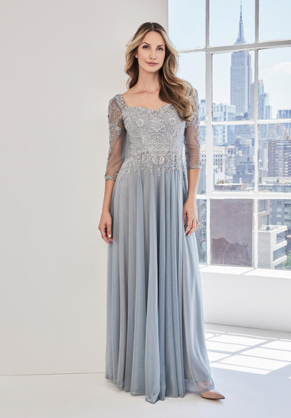 MGNY Madeline Gardner New York 73125 A Line Mother of the Bride Long Formal Dress