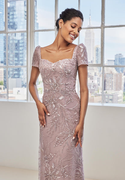 MGNY Madeline Gardner New York 73128 Beaded Long Formal Evening Dress
