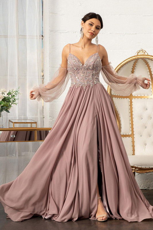 Prom Long Formal Chiffon Evening Dress