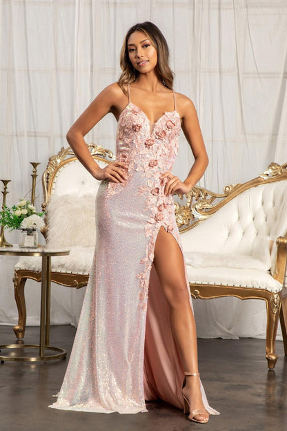 Prom Long Formal Spaghetti Strap Evening Dress