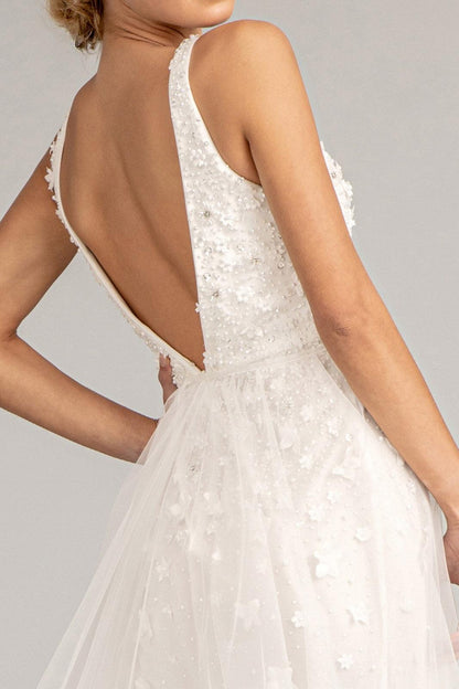 Prom Long Sleeveless Formal Mesh Mermaid Gown