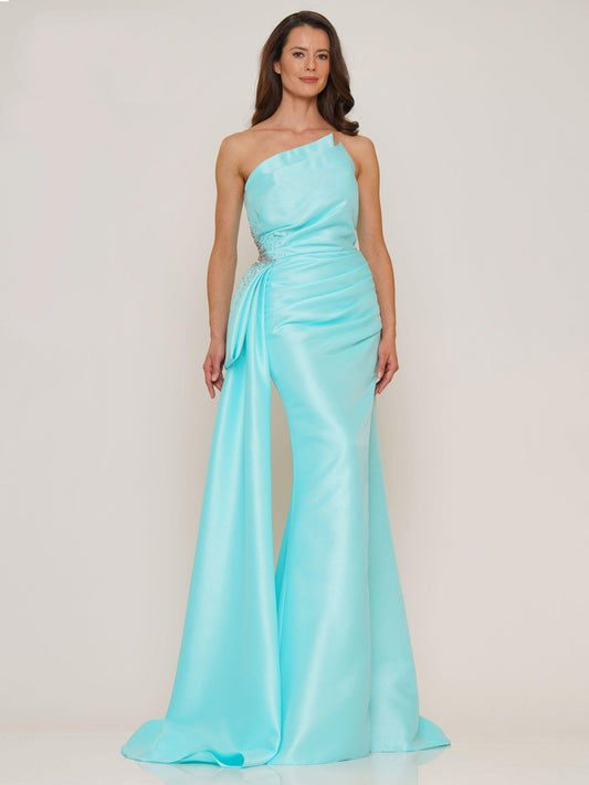 Rina di Montella Long Strapless Formal Dress 2750