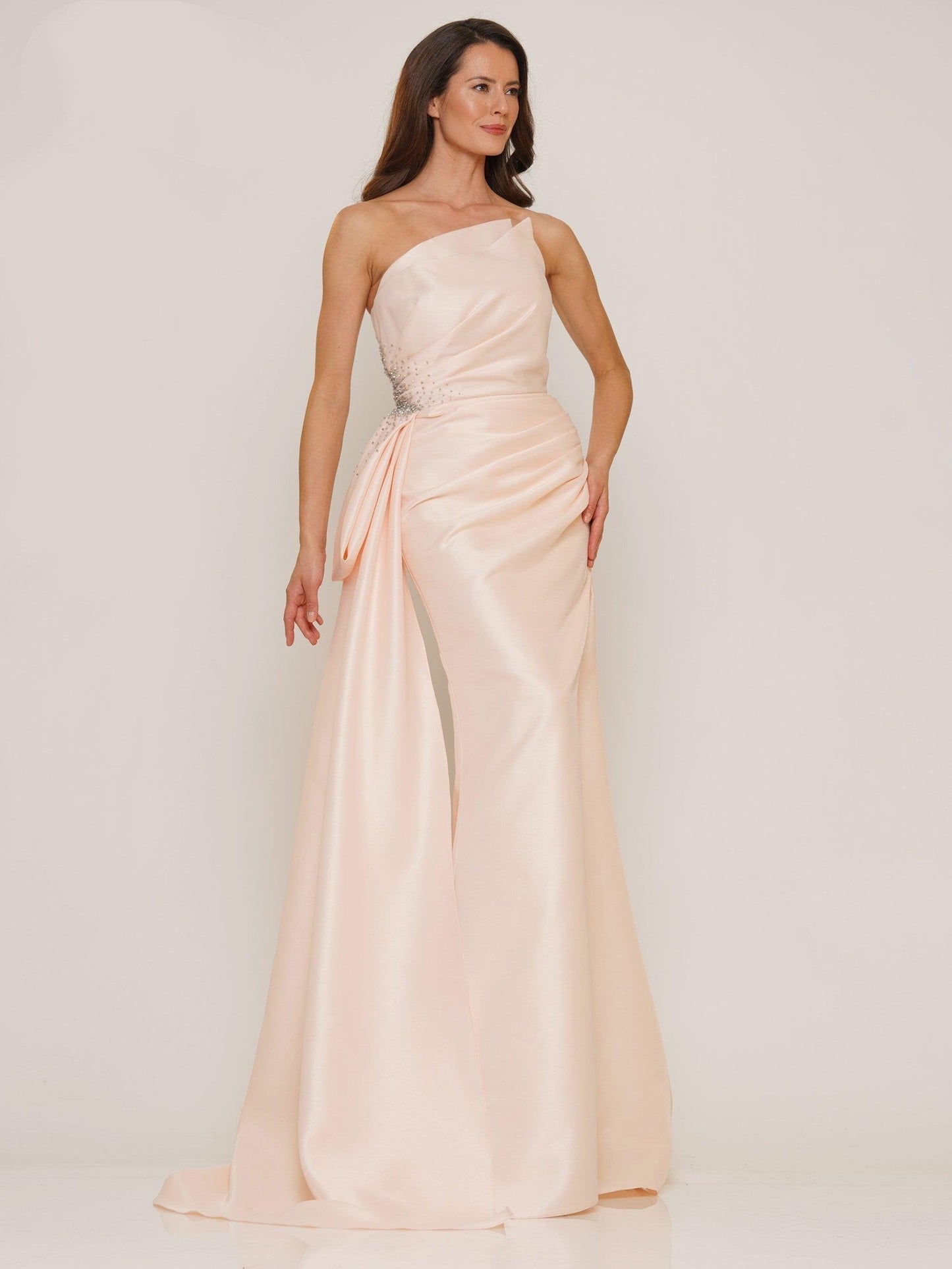 Rina di Montella Long Strapless Formal Dress 2750