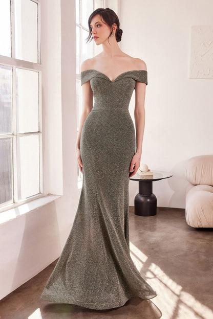 Amoris T602 Long Mermaid Formal Glitter Prom Dress