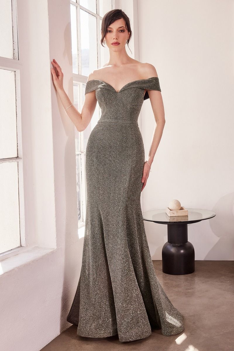 Amoris T602 Long Mermaid Formal Glitter Prom Dress