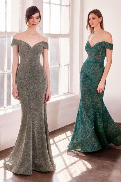 Amoris T602 Long Mermaid Formal Glitter Prom Dress
