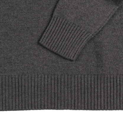 AMI Paris	Ami De Coeur Funnel Neck Wool Sweater